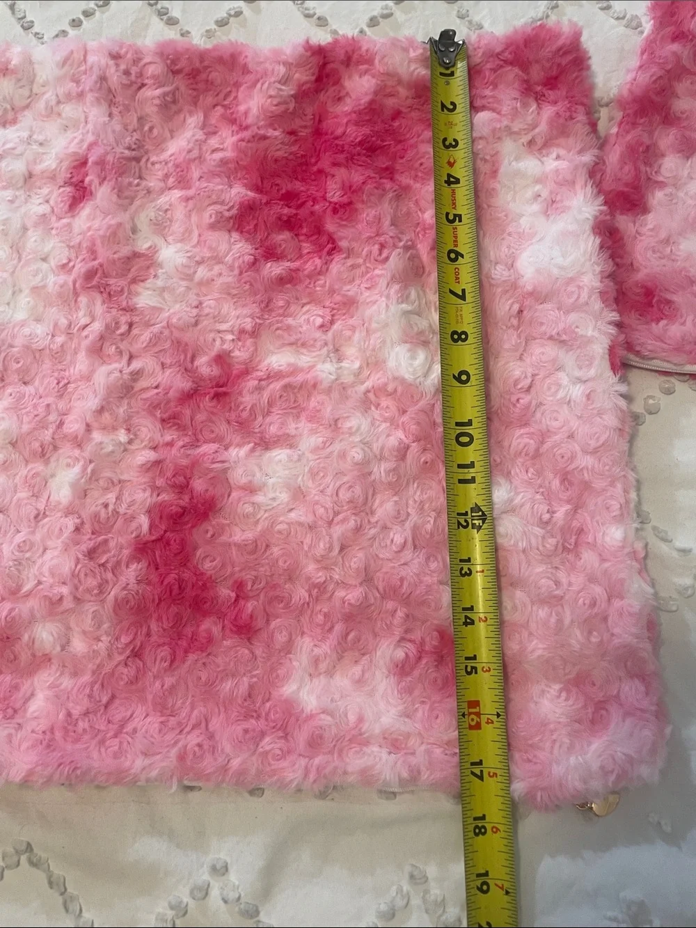 Pink Tie-Dye Faux Fur Accent Pillow Covers - Set of 2 nwt